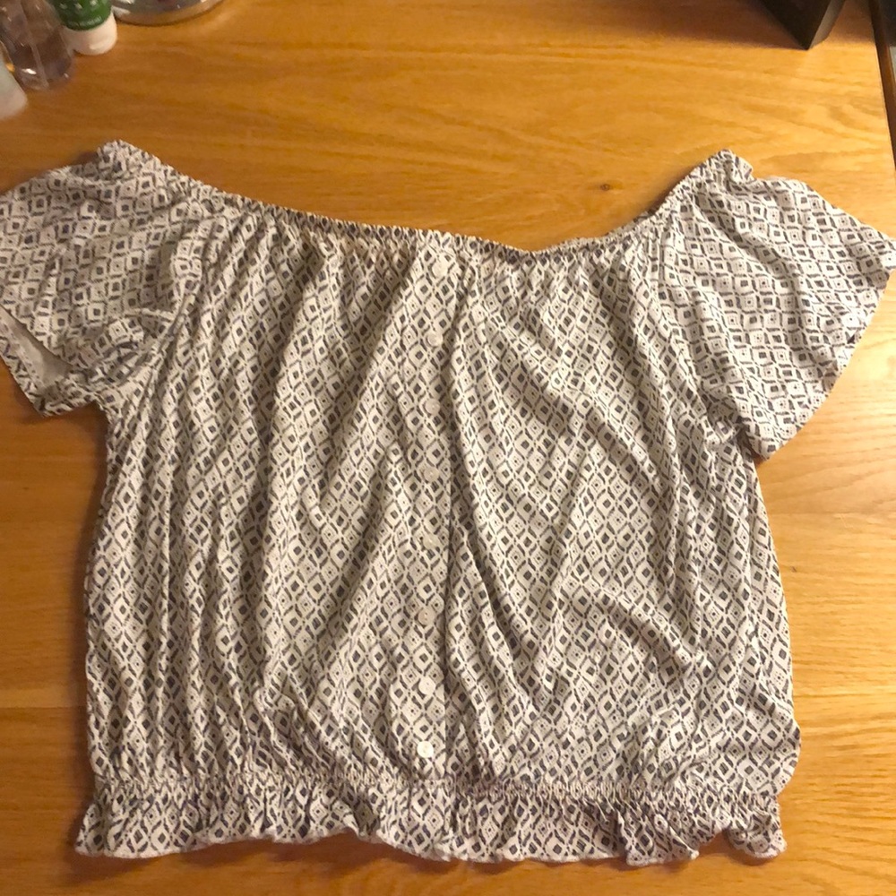 Off the shoulder shirt